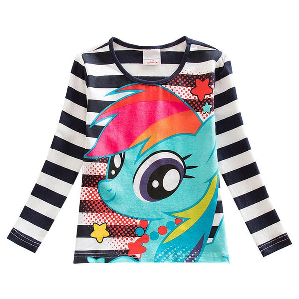 Girls T-shirt Children t Shirts Kids Flower t-shirt Girls Long Sleeve Tops Girls T Shirt Child Clothing Kids Cotton Shirts F4908