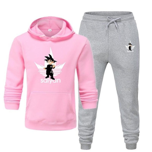 Autumn Winter 2020 Mens Sets Hoodies Pants 2 Pieces Tracksuit Brand Men Hoodie Dragon Ball Sweatpants Casual Pant Sportswear