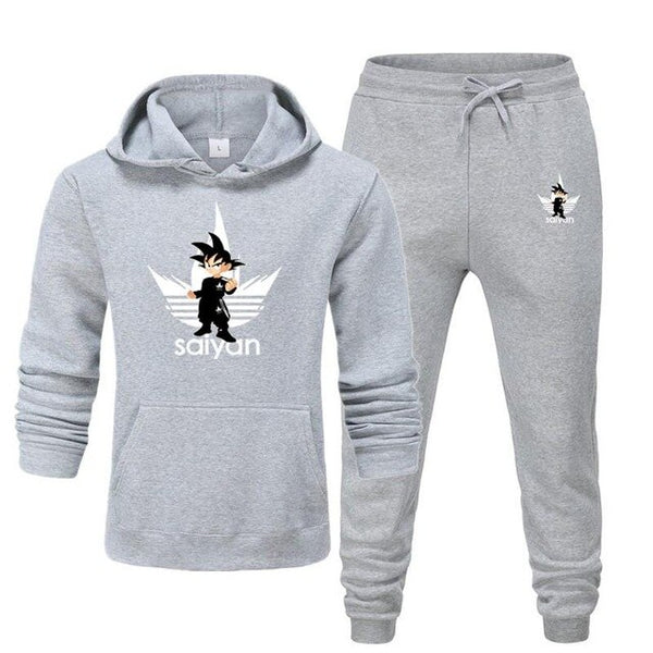 Autumn Winter 2020 Mens Sets Hoodies Pants 2 Pieces Tracksuit Brand Men Hoodie Dragon Ball Sweatpants Casual Pant Sportswear