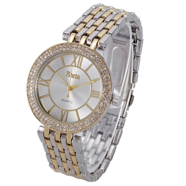 Womens watches Brand Luxury Diamond Gold Watch Ladies Quartz Wristwatch Woman Clock Relogio Feminino Relojes Mujer Hodinky Women