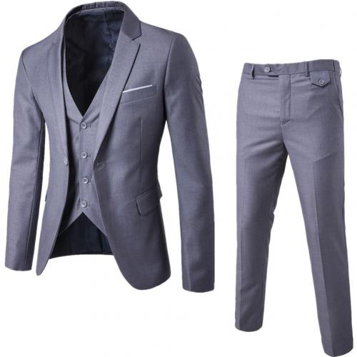 3Pcs/Set Luxury Plus Size Men Suit Set Formal Blazer +Vest +Pants Suits Sets Oversize For Men's Wedding Office Business Suit Set