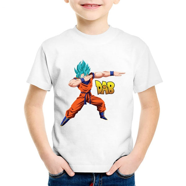 Children Anime Print Dabbing Goku Funny T-shirts Kids Dragon Ball Z Summer Tees Casual Tops Baby Clothes For Boys/Girls,HKP2184