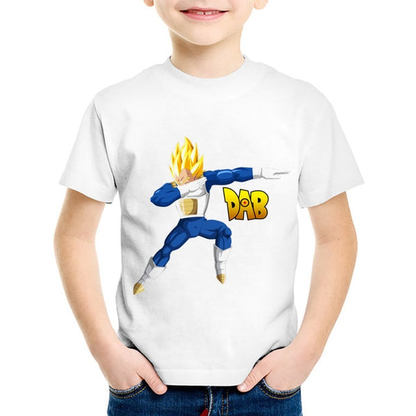 Children Anime Print Dabbing Goku Funny T-shirts Kids Dragon Ball Z Summer Tees Casual Tops Baby Clothes For Boys/Girls,HKP2184