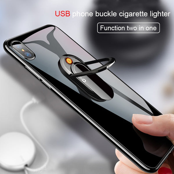 Multi-function Creative USB Cigarette Lighter Can Do Mobile Phone Bracket Lighter  Cigarette Accessories Elektronik Cakmak