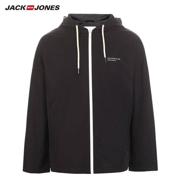 JackJones Men's Fashion Short Style Pure Color Hooded Jacket Menswear| 219121532