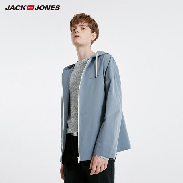 JackJones Men's Fashion Short Style Pure Color Hooded Jacket Menswear| 219121532