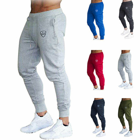 New Mens Pant Slim Fit Tracksuit Sport Gym Skinny Elastic Jogging Joggers Fitness Workout Casual Male Sweatpants Trousers