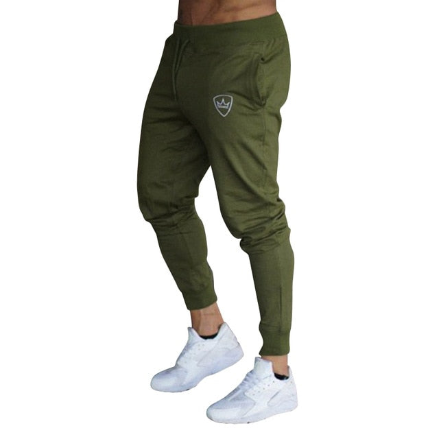 New Mens Pant Slim Fit Tracksuit Sport Gym Skinny Elastic Jogging Joggers Fitness Workout Casual Male Sweatpants Trousers