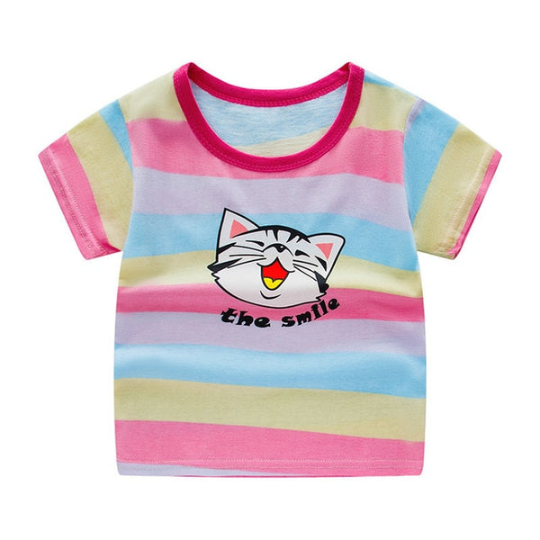 Children's short sleeve t-shirt cotton t-shirts boy kid boys and girls tops shirts children's Tshirt summer Tshirts