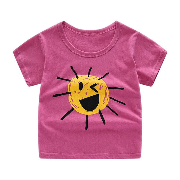 Children's short sleeve t-shirt cotton t-shirts boy kid boys and girls tops shirts children's Tshirt summer Tshirts