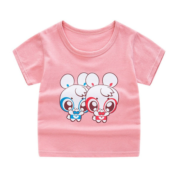 Children's short sleeve t-shirt cotton t-shirts boy kid boys and girls tops shirts children's Tshirt summer Tshirts