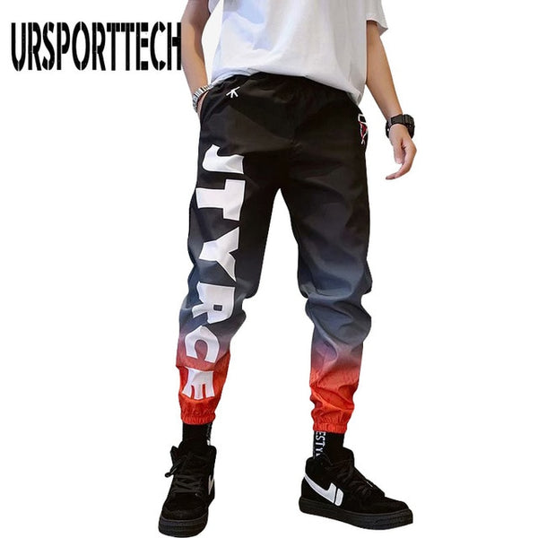 2020 Streetwear Hip hop Joggers Pants Men Loose Harem Pants Ankle Length Trousers Sport Casual Letter Print Sweatpants For Men