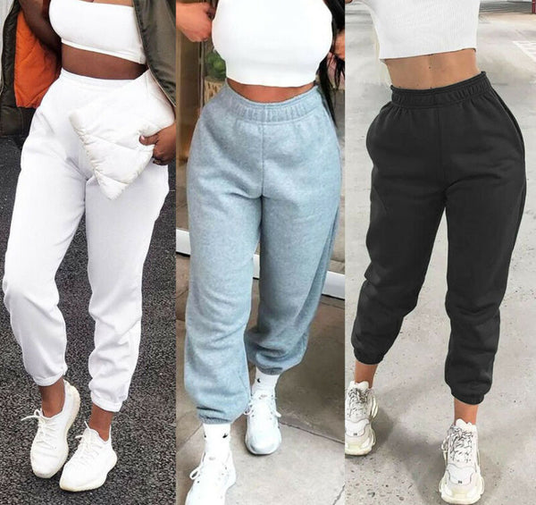 Women Casual Sweatpants Jogger Dance Harem Pants Sports Baggy Trousers solid  fitness pants Casual Girls Drawstring Long Pants