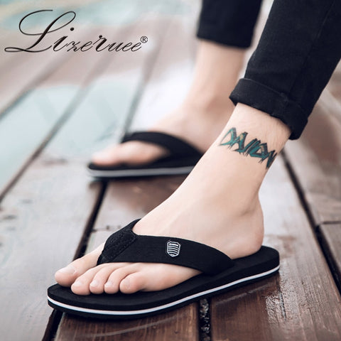 2020 New Arrival Summer Men Flip Flops High Quality Beach Sandals Anti-slip Zapatos Hombre Casual Shoes Wholesale A10