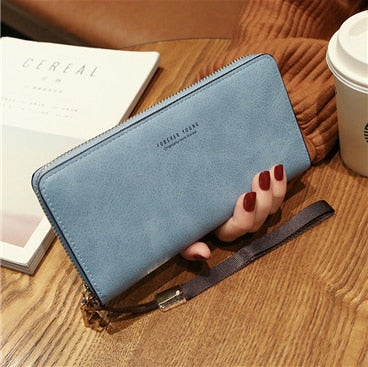 Female Wallet PU Leather Long Purse Black/pink/blue/green/gray Famous Brand Designer Wallet Women 2020 Quality Female Purse