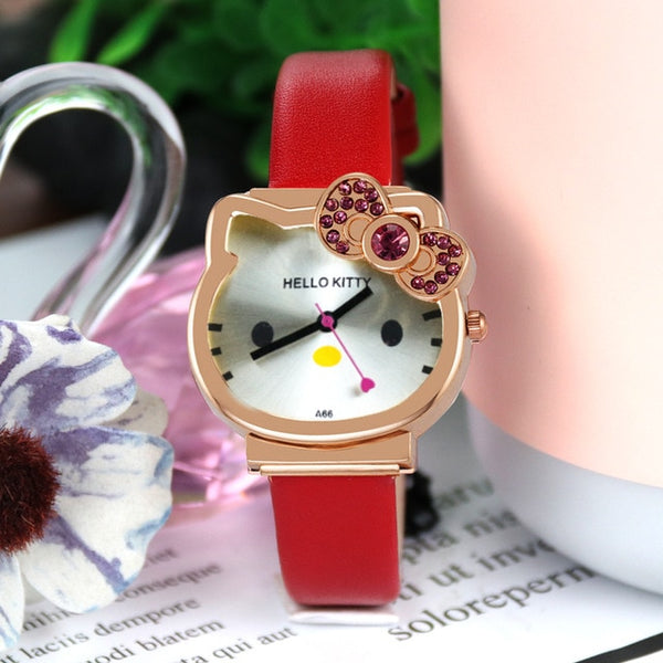 High Quality Cartoon Cute Mesh Stainless Steel Band Quartz Watch Children Kids Girls Boys Casual Bracelet Wristwatch Relogio