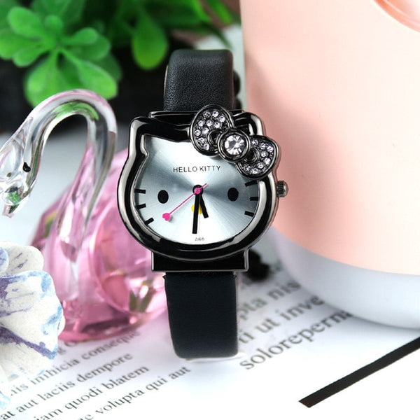 High Quality Cartoon Cute Mesh Stainless Steel Band Quartz Watch Children Kids Girls Boys Casual Bracelet Wristwatch Relogio