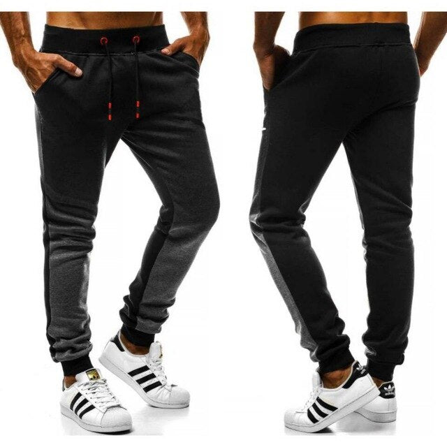 2020 Jogging Pants Men Running Trousers With Zipper Sports Fitness Tights Gym Jogger Bodybuilding Sweatpants Gradient Pants Male