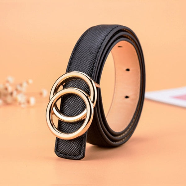 66 Styles 80cm Child PU Belt Gold Metal Round Buckle Short Waistband Boy Girl Kid Student Designer Jeans Transparent Waist Strap
