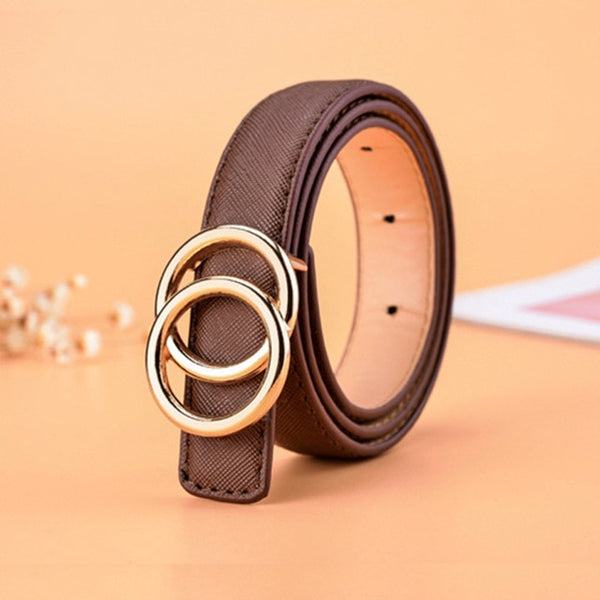 66 Styles 80cm Child PU Belt Gold Metal Round Buckle Short Waistband Boy Girl Kid Student Designer Jeans Transparent Waist Strap
