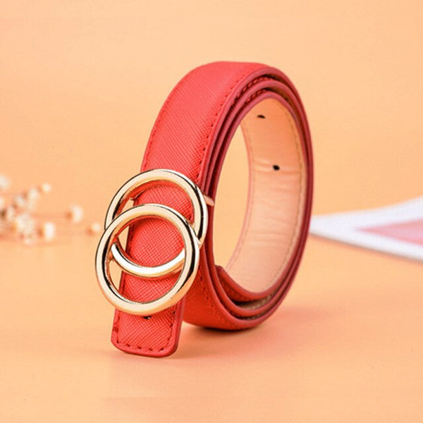 66 Styles 80cm Child PU Belt Gold Metal Round Buckle Short Waistband Boy Girl Kid Student Designer Jeans Transparent Waist Strap