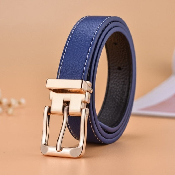 66 Styles 80cm Child PU Belt Gold Metal Round Buckle Short Waistband Boy Girl Kid Student Designer Jeans Transparent Waist Strap