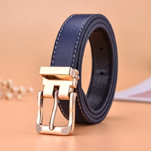 66 Styles 80cm Child PU Belt Gold Metal Round Buckle Short Waistband Boy Girl Kid Student Designer Jeans Transparent Waist Strap