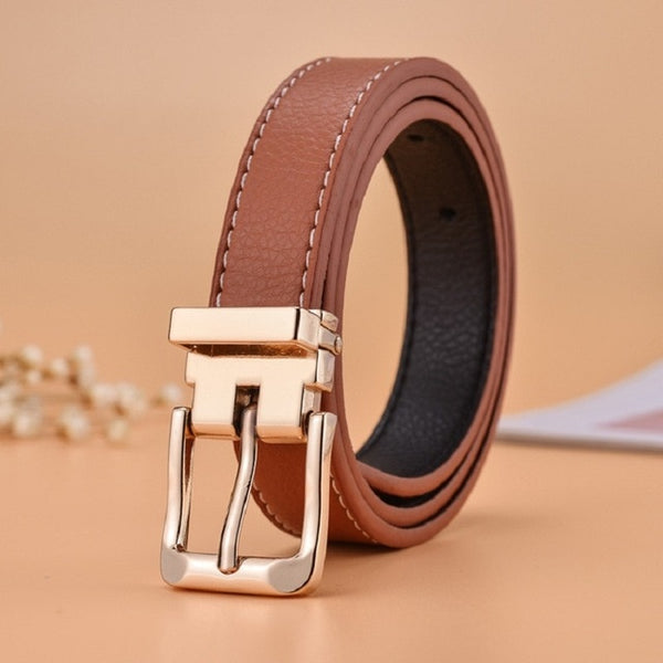 66 Styles 80cm Child PU Belt Gold Metal Round Buckle Short Waistband Boy Girl Kid Student Designer Jeans Transparent Waist Strap