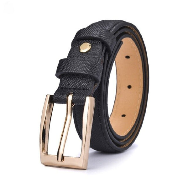 66 Styles 80cm Child PU Belt Gold Metal Round Buckle Short Waistband Boy Girl Kid Student Designer Jeans Transparent Waist Strap