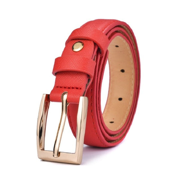 66 Styles 80cm Child PU Belt Gold Metal Round Buckle Short Waistband Boy Girl Kid Student Designer Jeans Transparent Waist Strap