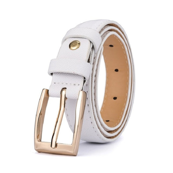 66 Styles 80cm Child PU Belt Gold Metal Round Buckle Short Waistband Boy Girl Kid Student Designer Jeans Transparent Waist Strap