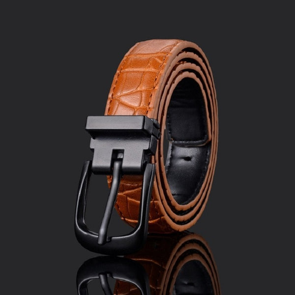 66 Styles 80cm Child PU Belt Gold Metal Round Buckle Short Waistband Boy Girl Kid Student Designer Jeans Transparent Waist Strap