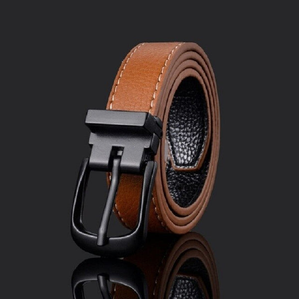 66 Styles 80cm Child PU Belt Gold Metal Round Buckle Short Waistband Boy Girl Kid Student Designer Jeans Transparent Waist Strap