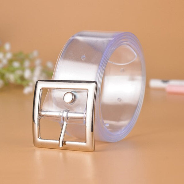 66 Styles 80cm Child PU Belt Gold Metal Round Buckle Short Waistband Boy Girl Kid Student Designer Jeans Transparent Waist Strap