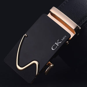 Top Quality Cow Genuine Leather Belt Men Genuine Luxury Leather Belts for Men Strap Male Metal Automatic Buckle