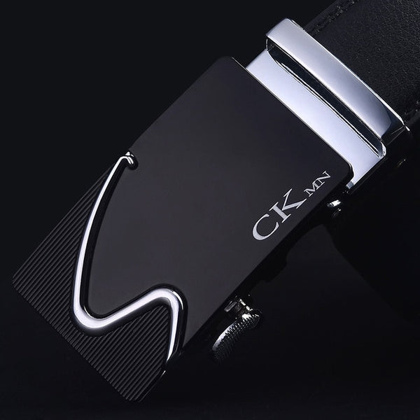 Top Quality Cow Genuine Leather Belt Men Genuine Luxury Leather Belts for Men Strap Male Metal Automatic Buckle