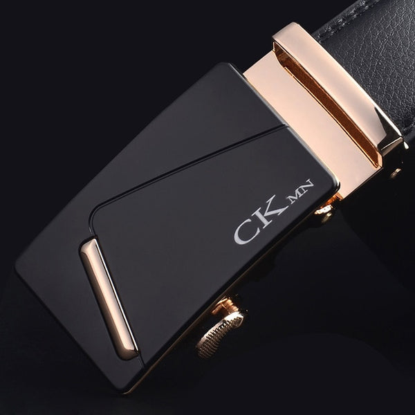 Top Quality Cow Genuine Leather Belt Men Genuine Luxury Leather Belts for Men Strap Male Metal Automatic Buckle