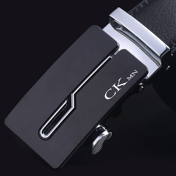 Top Quality Cow Genuine Leather Belt Men Genuine Luxury Leather Belts for Men Strap Male Metal Automatic Buckle