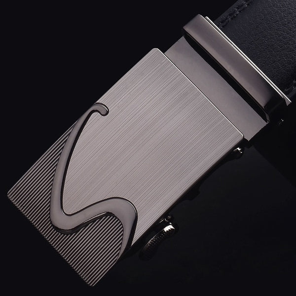 Top Quality Cow Genuine Leather Belt Men Genuine Luxury Leather Belts for Men Strap Male Metal Automatic Buckle