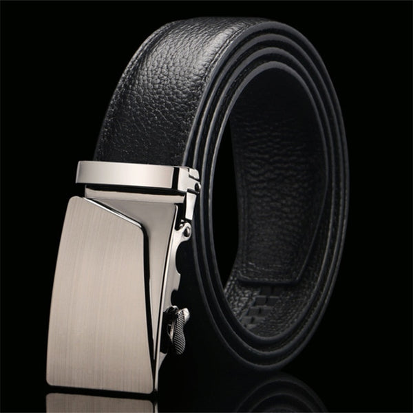 Top Quality Cow Genuine Leather Belt Men Genuine Luxury Leather Belts for Men Strap Male Metal Automatic Buckle