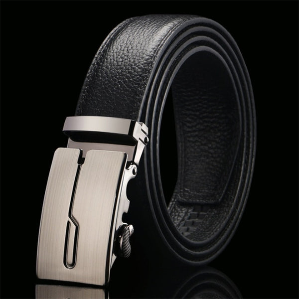 Top Quality Cow Genuine Leather Belt Men Genuine Luxury Leather Belts for Men Strap Male Metal Automatic Buckle