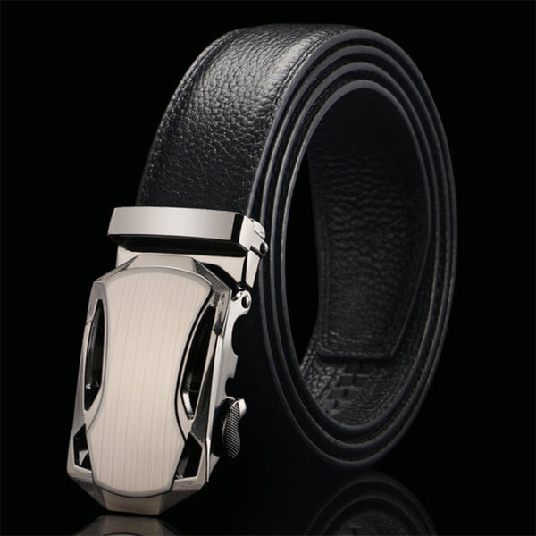 Top Quality Cow Genuine Leather Belt Men Genuine Luxury Leather Belts for Men Strap Male Metal Automatic Buckle