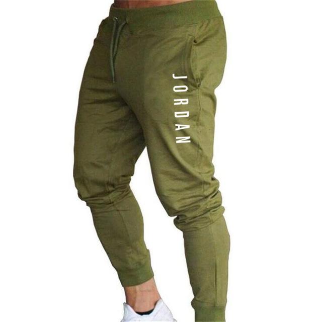 NEW 2020 Men Casual JORDAN Pants Long Trousers Tracksuit Gym Sport Workout Joggers Solid Pockets Sweatpants Plus Size M-XXL