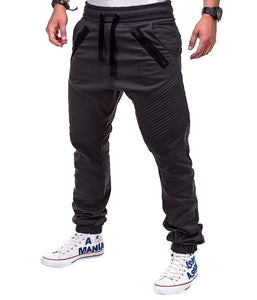 Men Casual Joggers Pants Solid Thin Cargo Sweatpants Male Multi-pocket Trousers New Mens Sportswear Hip Hop Harem Pencil Pants