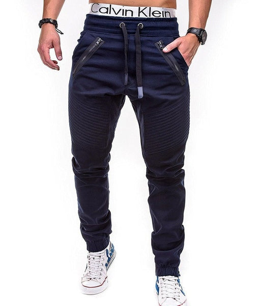 Men Casual Joggers Pants Solid Thin Cargo Sweatpants Male Multi-pocket Trousers New Mens Sportswear Hip Hop Harem Pencil Pants