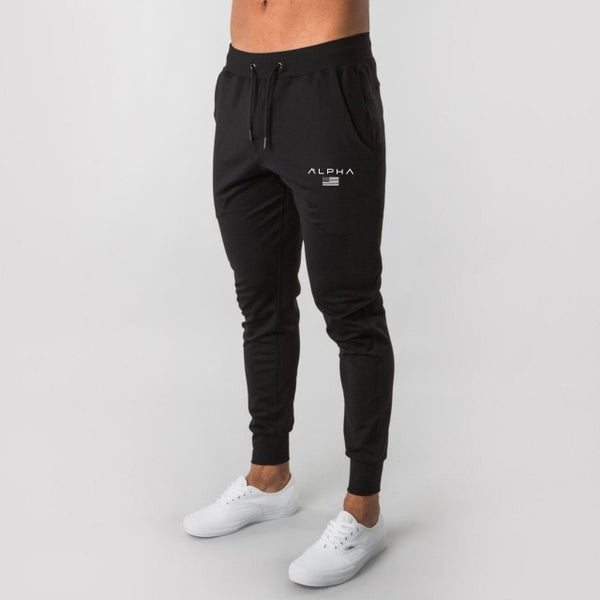 Black Mens Casual Pants Joggers Fitness Men Sportswear Tracksuit Bottoms Skinny Sweatpants Trousers Gyms Jogger Track Pants New