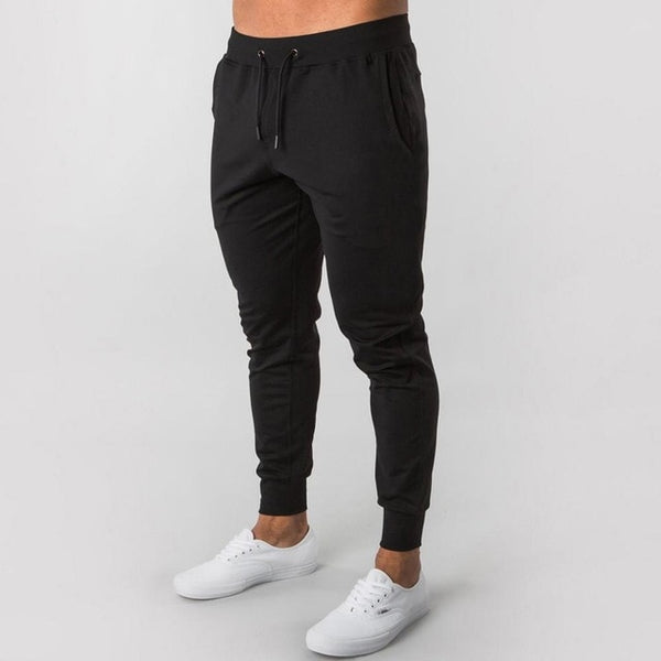 Black Mens Casual Pants Joggers Fitness Men Sportswear Tracksuit Bottoms Skinny Sweatpants Trousers Gyms Jogger Track Pants New