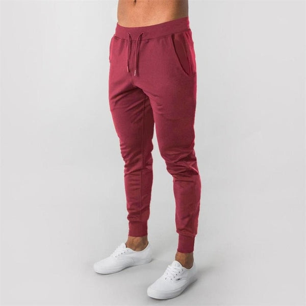 Black Mens Casual Pants Joggers Fitness Men Sportswear Tracksuit Bottoms Skinny Sweatpants Trousers Gyms Jogger Track Pants New