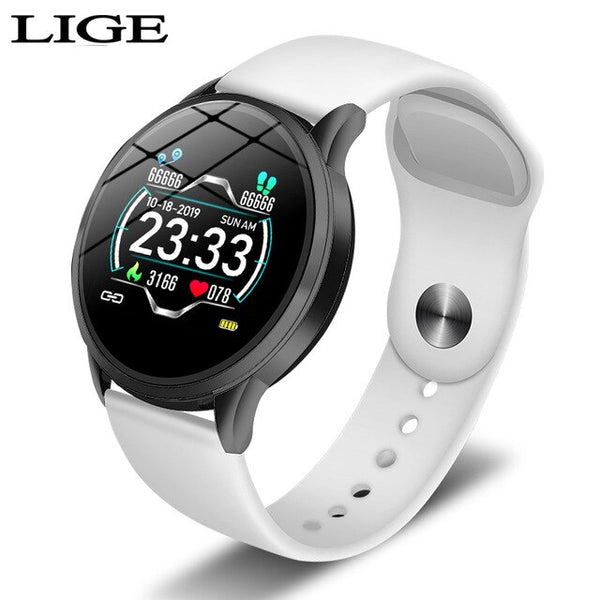 LIGE New Luxury Smart watch Women Heart Rate Blood Pressure Sport Multi-function For IOS Android Ceramic Strap Ladies Smartwatch