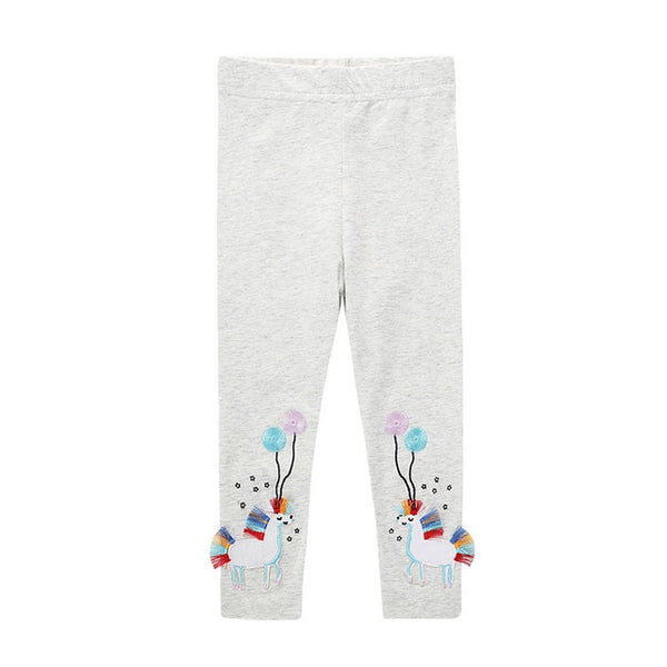 Girls Leggings 100% Cotton Boy's Trousers Fille Kids Pants Girls Pants Skinny Print Cartoon Pattern Children Leggings Trousers